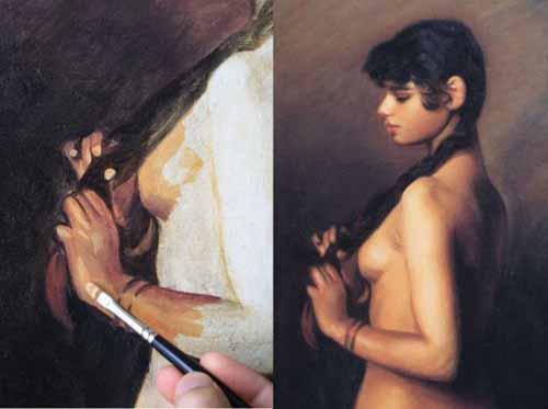 Démonstration d'une peinture de nu d'après Sargent