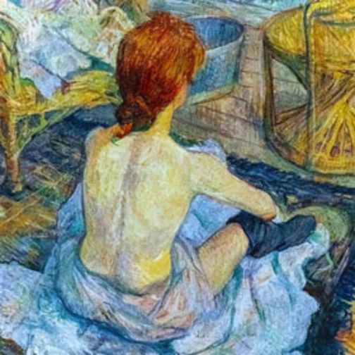 Copie d’un tableau de Toulouse-Lautrec – reproduction