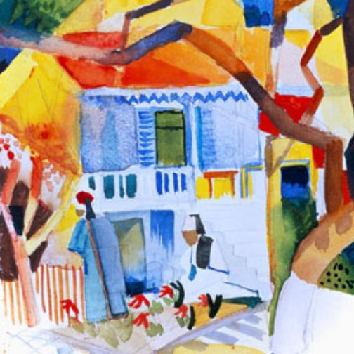 Copie peinte d’un tableau d’August Macke