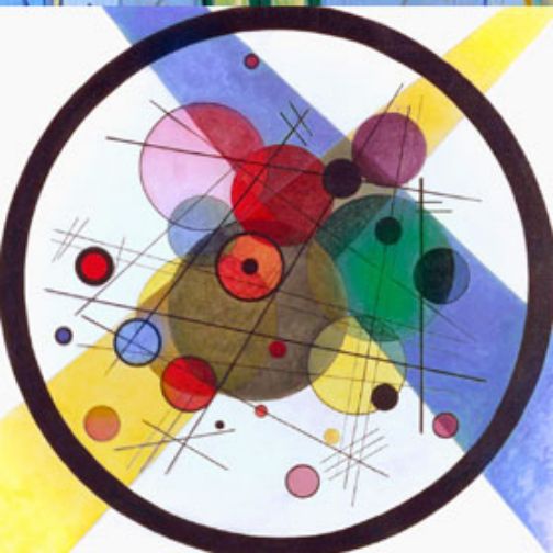 Copie peinte d’un tableau de Kandinsky