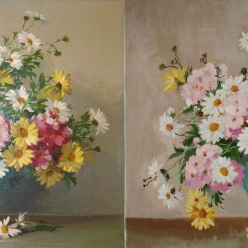 Still life — comparison between original and hand-painted copy
