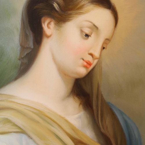 Holy Family — hand-painted detail faithful to the original