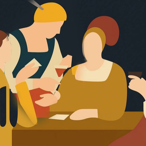 Simplified volume representation in Georges de La Tour’s “The Cheat with the Ace of Diamonds”