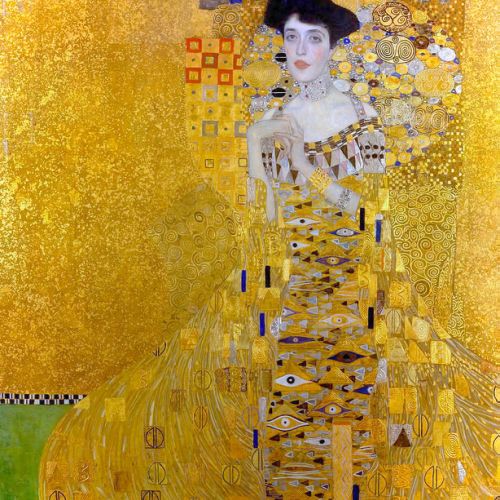 Painting after Portrait of Adele Bloch-Bauer by Klimt, custom reproduction