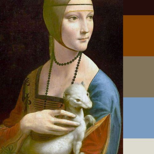 Major hues in Leonardo’s “Lady with an Ermine”