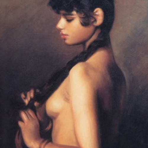 Nude after Sargent: final result after retouching