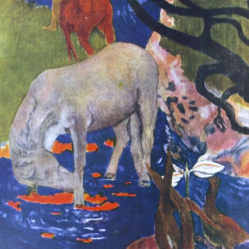 Have White Horse by Paul Gauguin painted to order, copy of a master