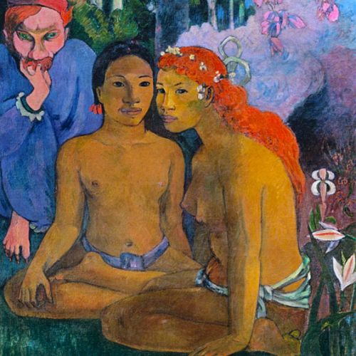 Request a copy of the painting Barbarian Tales by Paul Gauguin, artisan reproduction