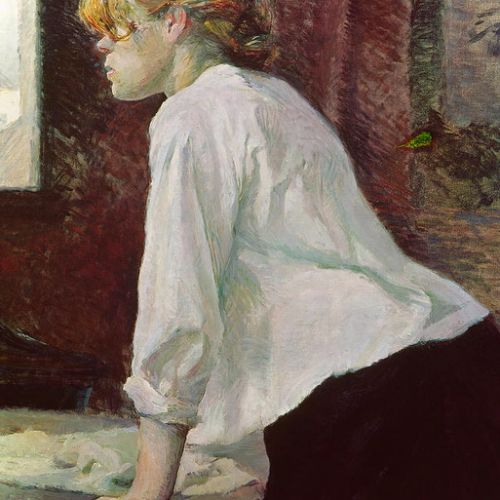 Have the old painting The Laundress by Toulouse-Lautrec reproduced, classical copy
