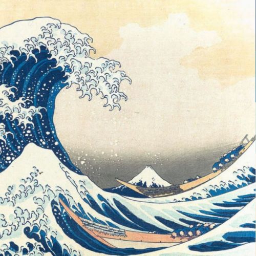Dominant tones in Hokusai’s “The Great Wave off Kanagawa”