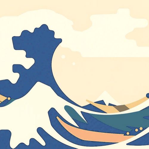 Visual structure in Hokusai’s “The Great Wave off Kanagawa”