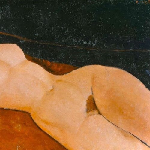 Predominant color choices in Modigliani’s “Reclining Nude”