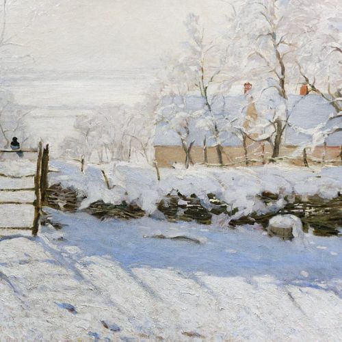 Commissioned painting: faithful copy of The Magpie by Claude Monet