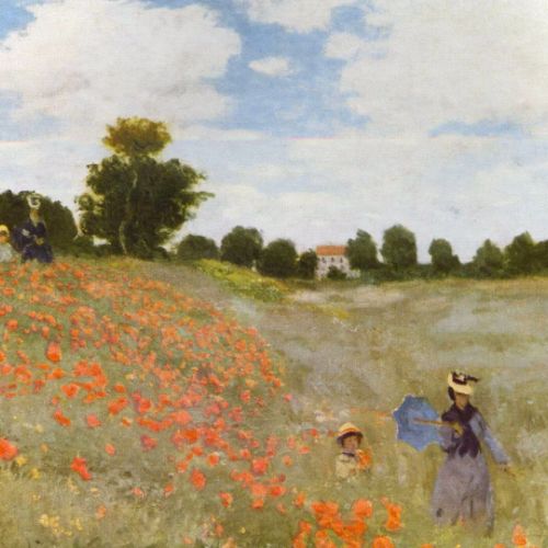 Custom reproduction of Poppies painted by Claude Monet