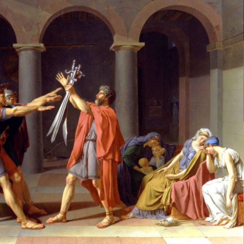 Primary tonalities in David’s “The Oath of the Horatii”