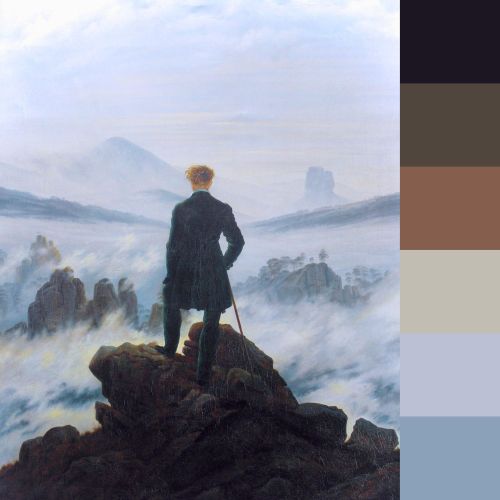 Major tones in Friedrich’s “Wanderer above the Sea of Fog”