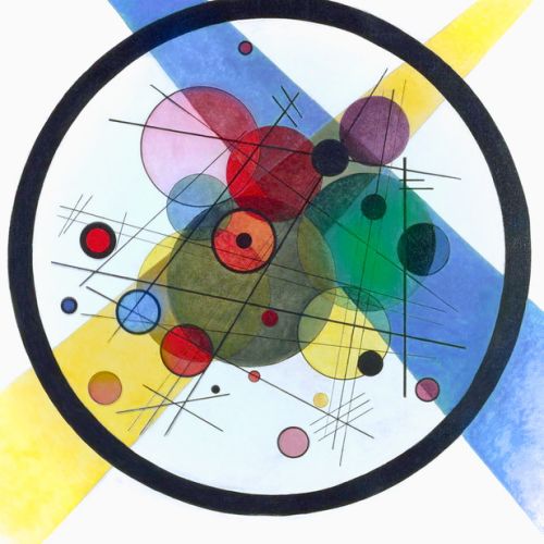 Order a faithful copy of Circles in a Circle by Wassily Kandinsky, oil reproduction