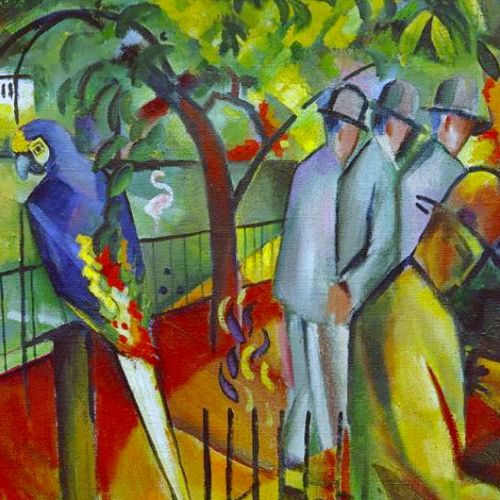 Copy on canvas of Zoological Garden I by August Macke