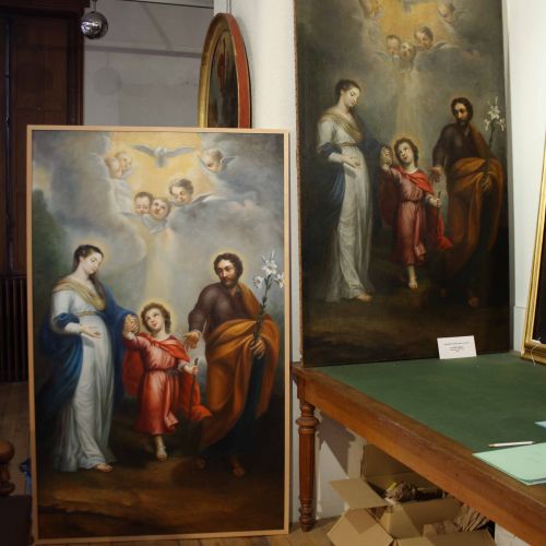 Religious painting — original and reproduction commissioned for Verrières-le-Buisson