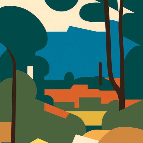 Visual structure in Cézanne’s “L’Estaque and the Château d’If”