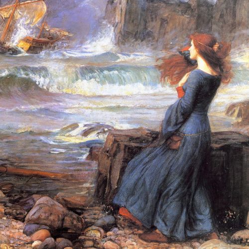 Order a handmade painting of Miranda by John William Waterhouse