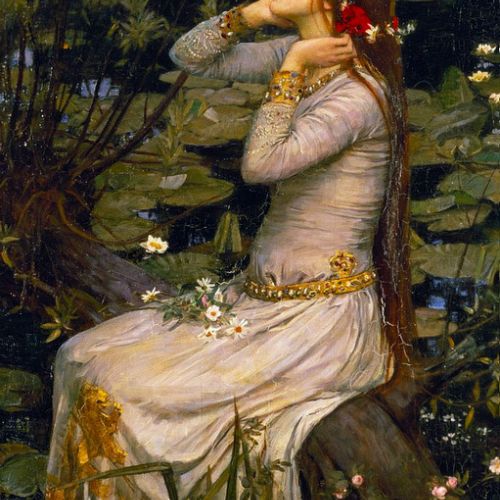 Have a faithful reproduction of Ophelia by John William Waterhouse, oil on canvas