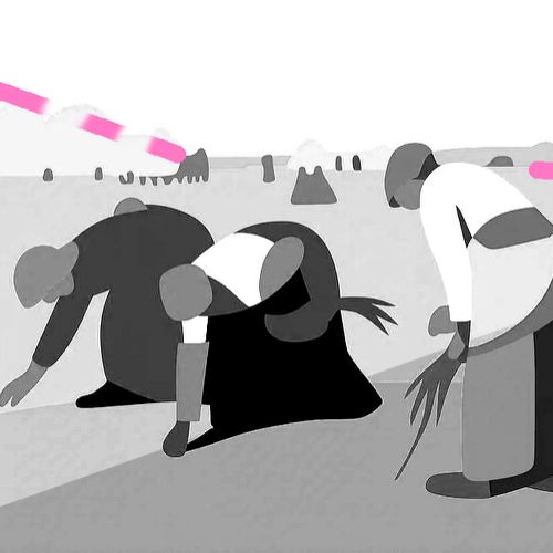 Lighting interplay in Millet’s “The Gleaners”