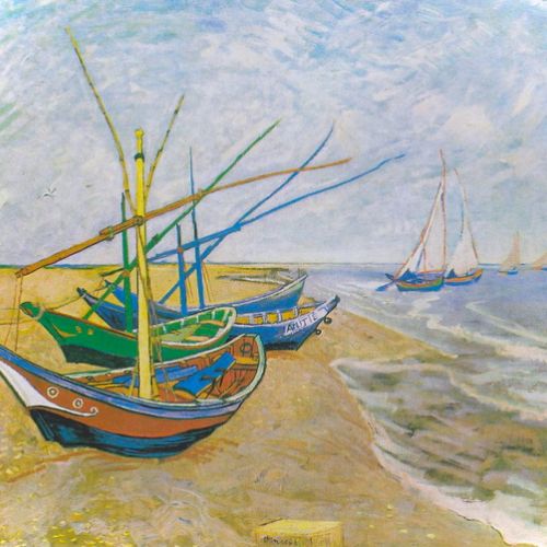 Order a handmade reproduction of Fishing Boats on the Beach by Van Gogh