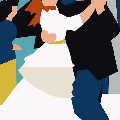 Study of principal shapes in Renoir’s “Dance at Bougival”