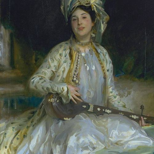 Copy of a master: Almina, Daughter of Asher Wertheimer by John Singer Sargent, oil reproduction
