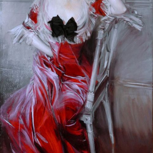 Customized painting: reproduction of Portrait of Miss Bell by Giovanni Boldini, hand-painted