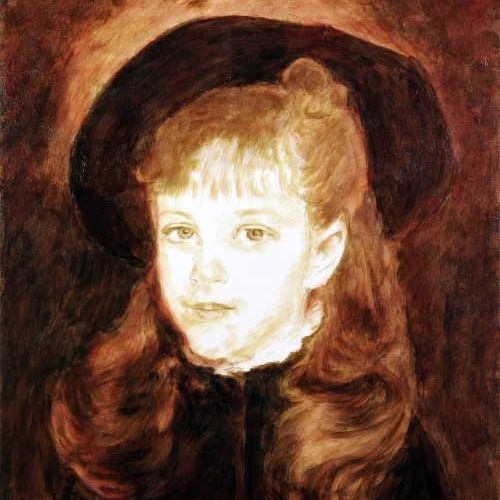 Portrait after Renoir: first paint layers