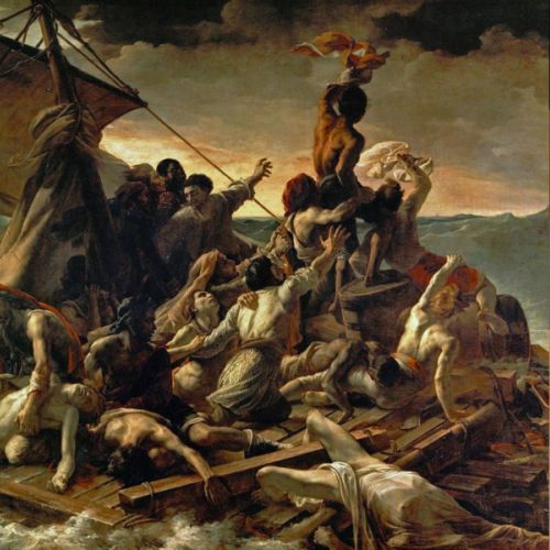 Characteristic color selection in Géricault’s “The Raft of the Medusa”