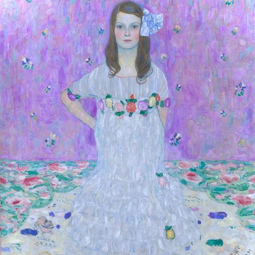 Faithful reproduction of Mada Primavesi by Klimt, oil on canvas