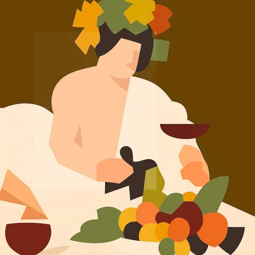 Simplified masses in Caravaggio’s “Young Bacchus”
