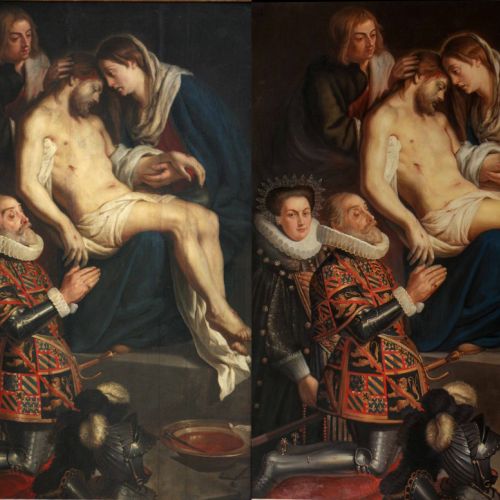 Descent from the Cross — original and copy compared in academic study
