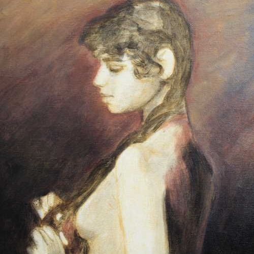 Nude after Sargent: shadow masses and background