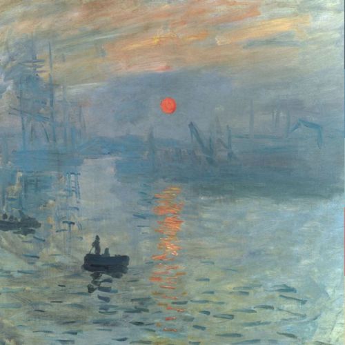 Main color nuances in Monet’s “Impression, Sunrise”