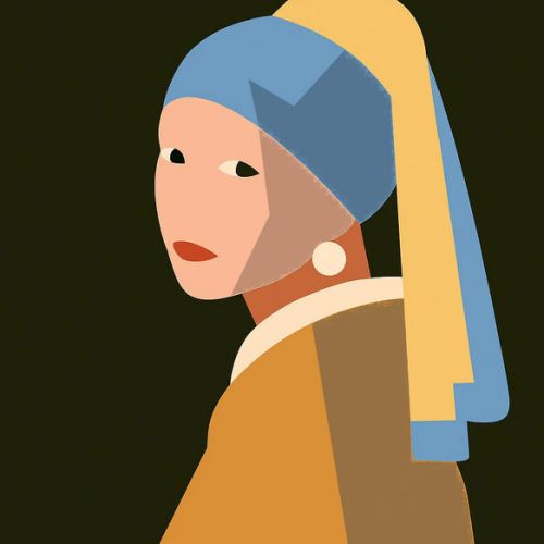 Visual structure in Vermeer’s “Girl with a Pearl Earring”