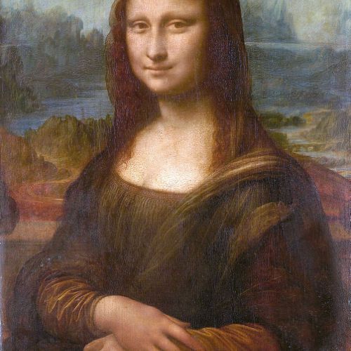Handmade reproduction of Mona Lisa by Leonardo da Vinci, oil on canvas
