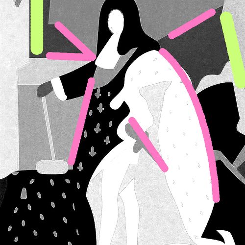 Light and dark zones in Rigaud’s “Portrait of Louis XIV in Coronation Robes”