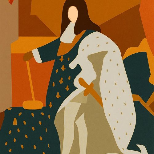 Essential forms in Rigaud’s “Portrait of Louis XIV in Coronation Robes”