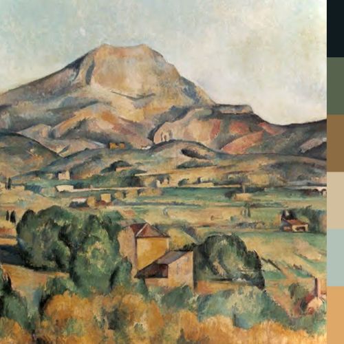 Signature colors in Cézanne’s “Mont Sainte-Victoire”