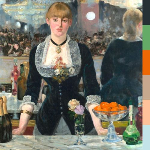 Major tones in Manet’s “A Bar at the Folies-Bergère”