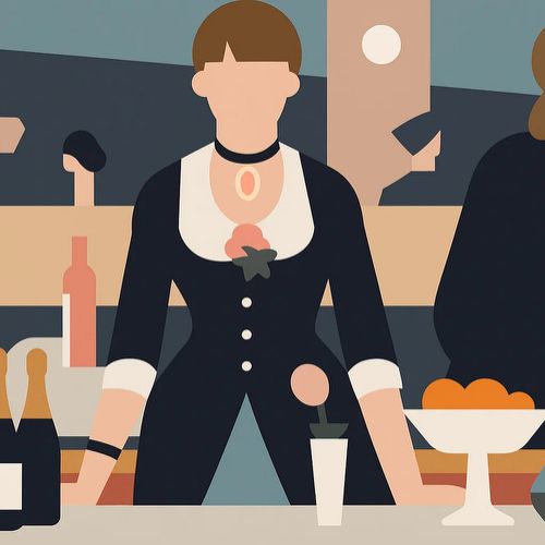 Simplified masses in Manet’s “A Bar at the Folies-Bergère”