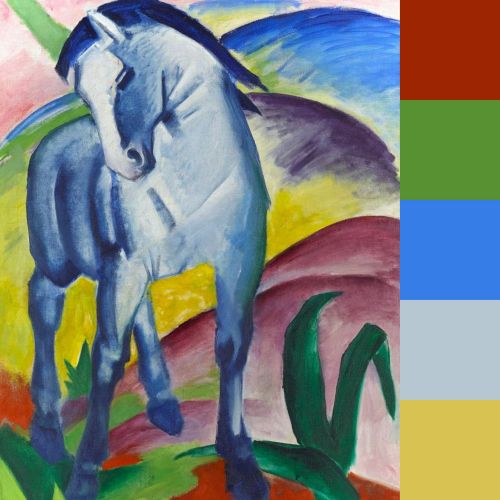 Dominant tones in Franz Marc’s “Blue Horse”
