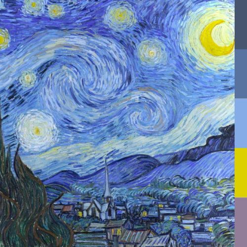 Principal nuances in Van Gogh’s “The Starry Night”