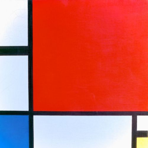 Have a custom painting of Composition II in Red, Yellow, and Blue by Mondrian made