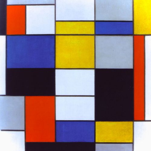 Have a commissioned artwork of Composition A by Piet Mondrian painted