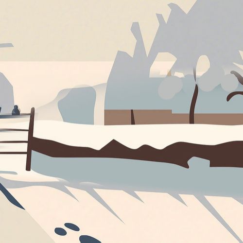 Organization of major forms in Monet’s “The Magpie”